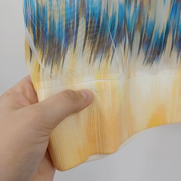 David Cline Chevron Print Dolman Sleeve Boxy Top Women's S Artsy Art To Wear - Picture 9 of 10